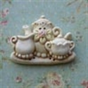 Picture of Rose Tea Set On Tray