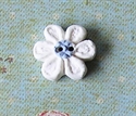 Picture of Little White daisy, blue centre