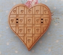 Picture of Wooden Patterned Heart
